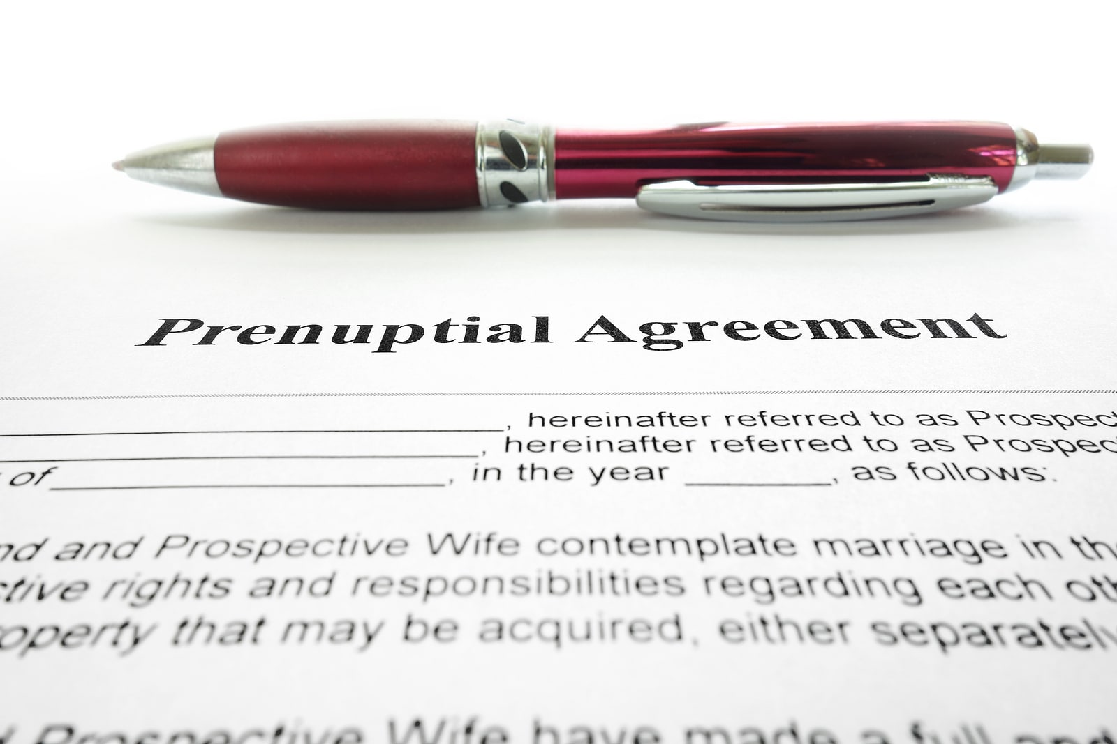 How Can a Prenuptial Agreement Affect the Outcome of a Divorce?